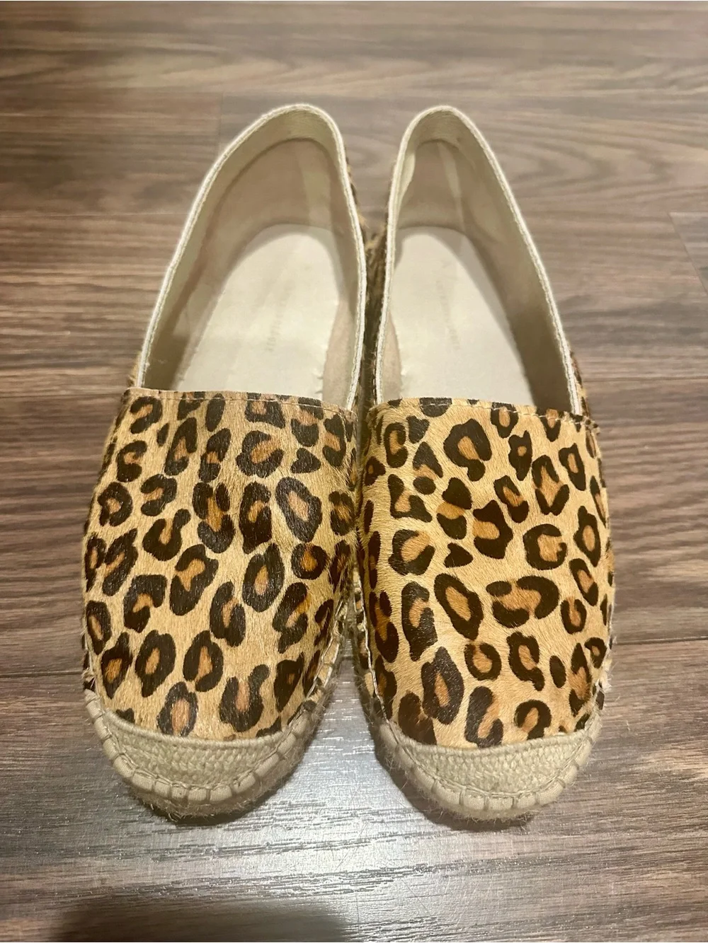 Anthropologie Leopard Print Espadrille Flats - Brown & Black Women 9 US 40 EU